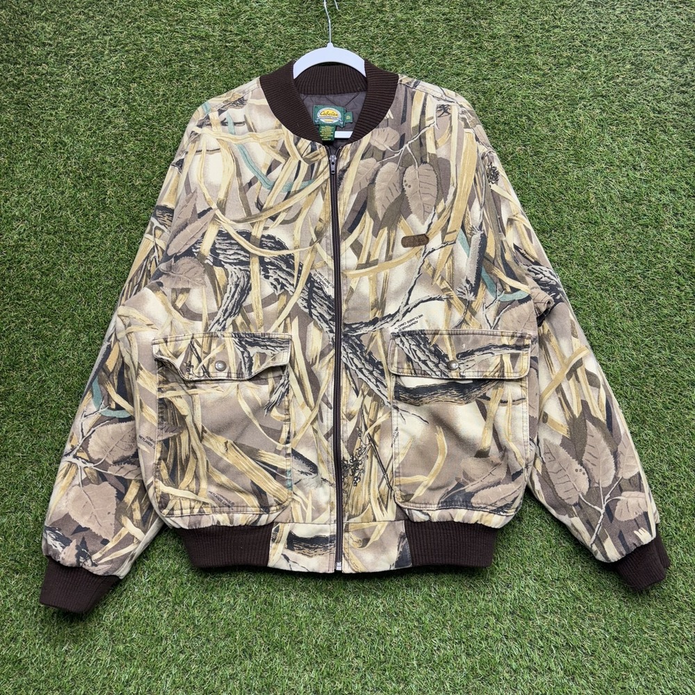 Cabelas Jacket Mens XL Camo Advantage Wetlands Bomber Hunting Outdoors Canada